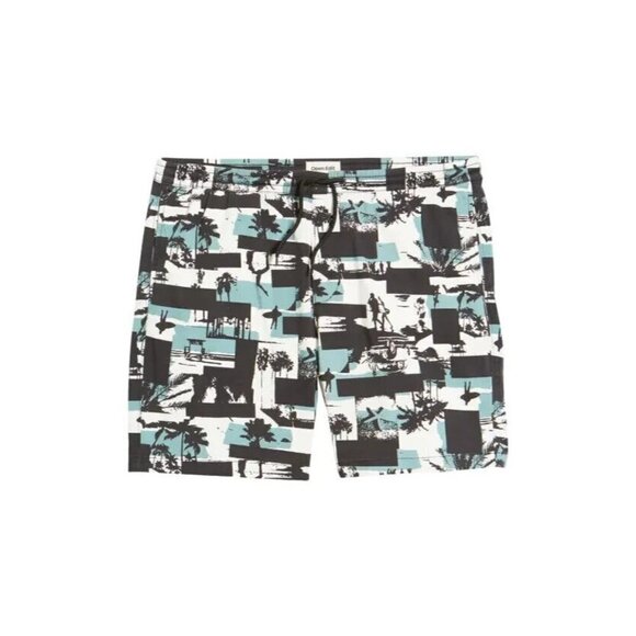Open Edit shorts men's sz XLarge "surfs up collage" NEW - Picture 1 of 6